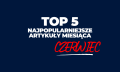 Grafika ilustrująca TOP5 artykułów miesiąca