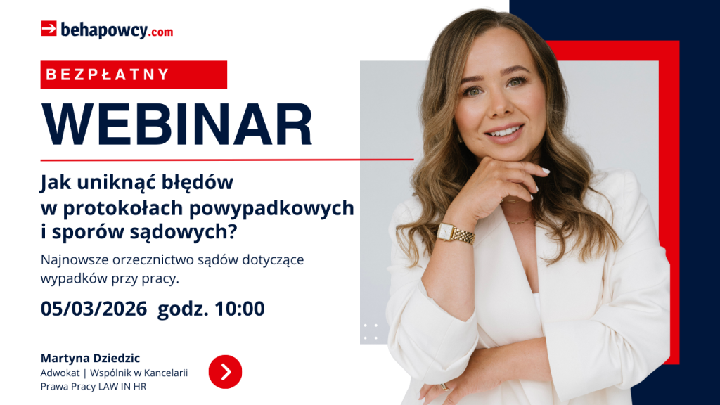 BEZPŁATNY WEBINAR - 05.03.2026 | ZAPISZ SIĘ! »